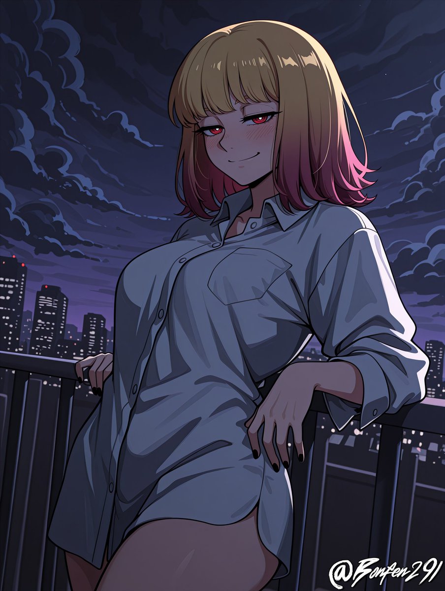 Bonfen291's tweet photo. Time for another round of goodies.

First free request, my friend OC, Ashley Ohlin, taking a nice breeze after a long day at work.

🌃 https://t.co/K1l2CLkOdv