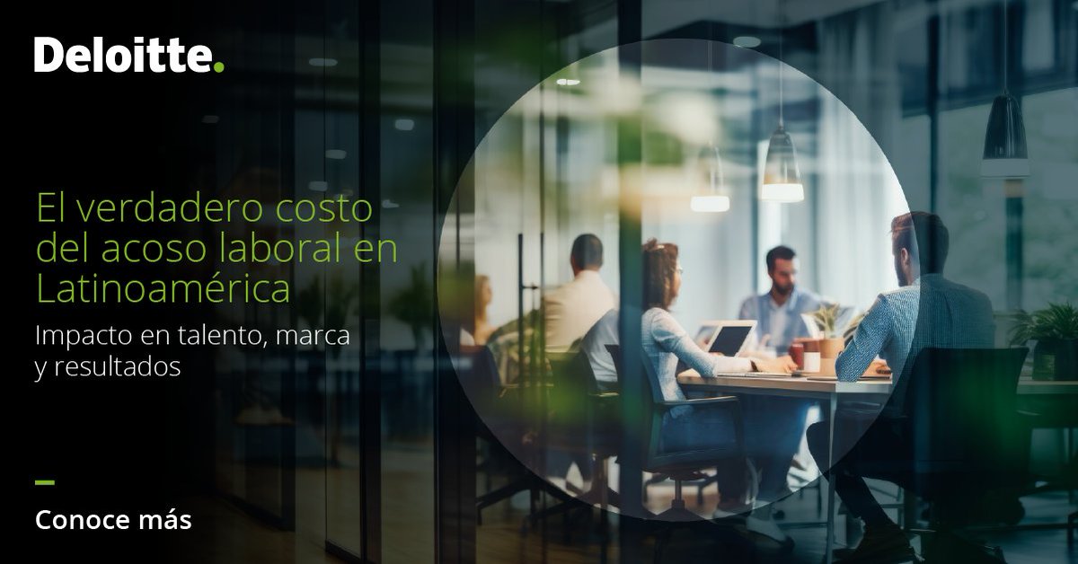 DeloitteVe's tweet photo. 📌 El acoso laboral no es solo un tema de clima organizacional: es un riesgo estratégico.

🟢 Impacta la productividad, la rotación y expone a riesgos legales y reputacionales. Ignorarlo puede afectar la sostenibilidad del negocio.

👉 https://t.co/gZzRKnfocQ
#DeloitteVenezuela https://t.co/M88d6AVHsG