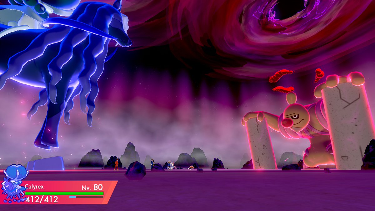pokeaj's tweet photo. No me esperaba llegar a 100 capturas en el juego. Solo quería atrapar a los Pokémon de la región, pero hubieron otros que se colaron y también que se ganaron ser parte del PC.

El dinamax de Calyrex jinete Espectral es épico.
#PokemonShield #Videojuegos https://t.co/YjpWgZKQEf