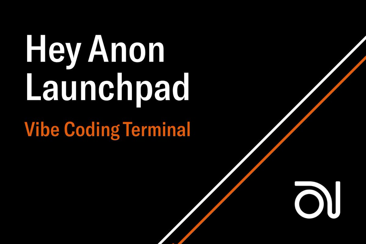 HeyAnonai's tweet photo. Launchpad Vibecoding

→ Dream, design, and deploy your agent faster.

→ You provide the idea, we provide the tokens.

🧵