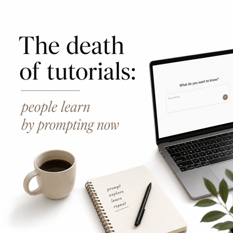 dearmansoor's tweet photo. Tutorials teach steps, prompting teaches thinking 💡 #AI #Programming #FutureOfLearning https://t.co/wr6YeWTt97
