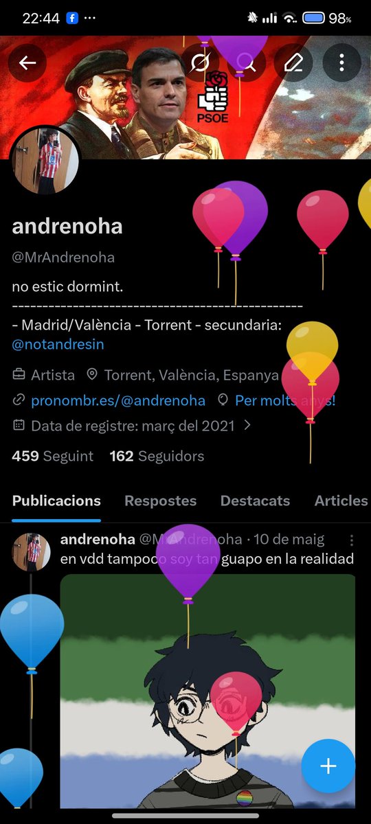 MrAndrenoha's tweet photo. globitos en el perfil https://t.co/gQsIpVkLQ7