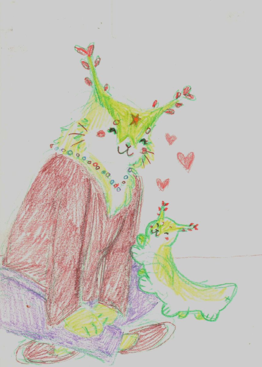 pinkflo40305845's tweet photo. Named her Cattopiller xd. Shes sitting with her sillier self! #traditionalart #colorfulart #furryart #bugart https://t.co/7bXaqXsQeH