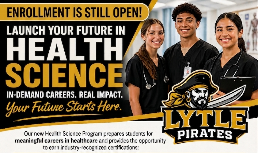 LytleHSPirates's tweet photo. Attention Current 11th Graders--Enrollment Slots Available https://t.co/V4GBVjupJr https://t.co/p7eNJbpwKQ