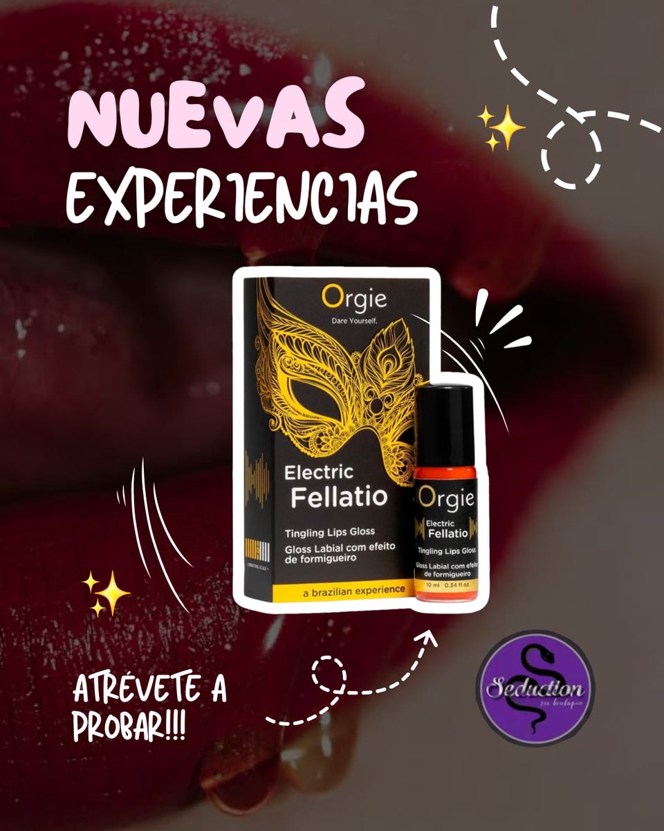 SeductionSBQ's tweet photo. Haz que cada beso se vuelva inolvidable… Atrévete a sentir el cosquilleo que enciende la pasión con Electric Fellatio @orgie_mexico ⚡💋 Un gloss que despierta sensaciones intensas y lleva el juego a otro nivel.

📱 442-873-7233 https://t.co/veVw3t1gFq