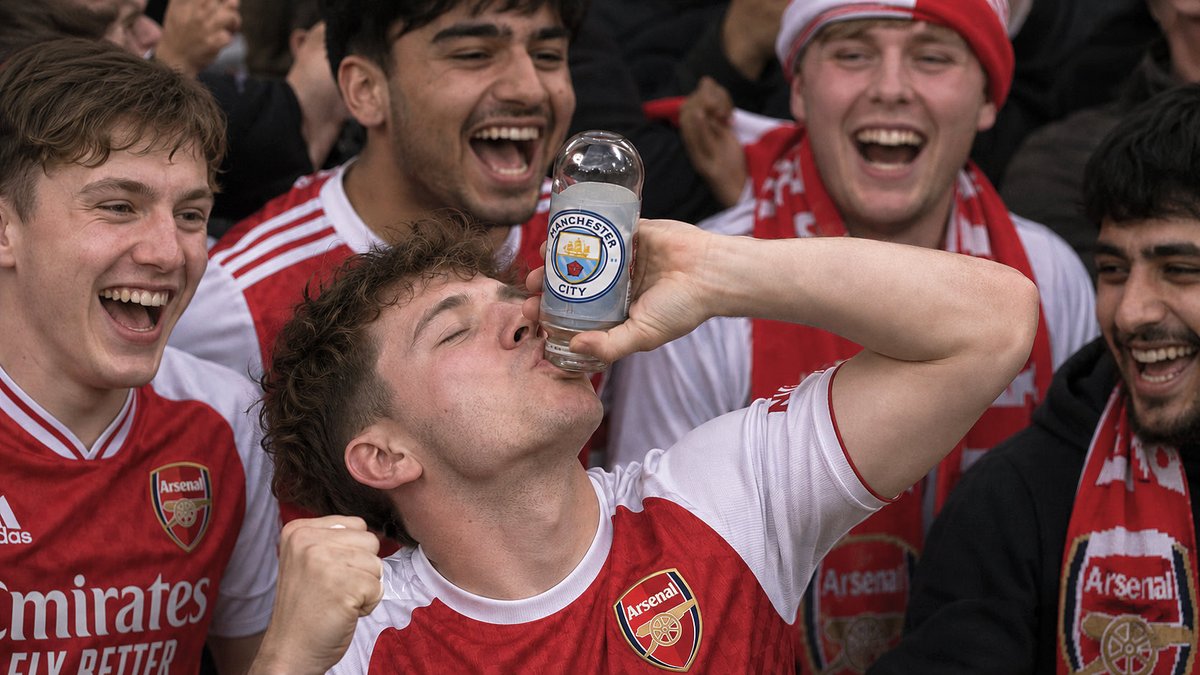 Tomgormanphoto's tweet photo. Live scenes outside the Emirates Arena, London, as @Arsenal win the Premier League. @ArsenalFC_fl @ArsenalBuzzCom @Arsenalnewschan @ArsenalMemes #arsenal #PremierLeague https://t.co/5ibpAULw4b