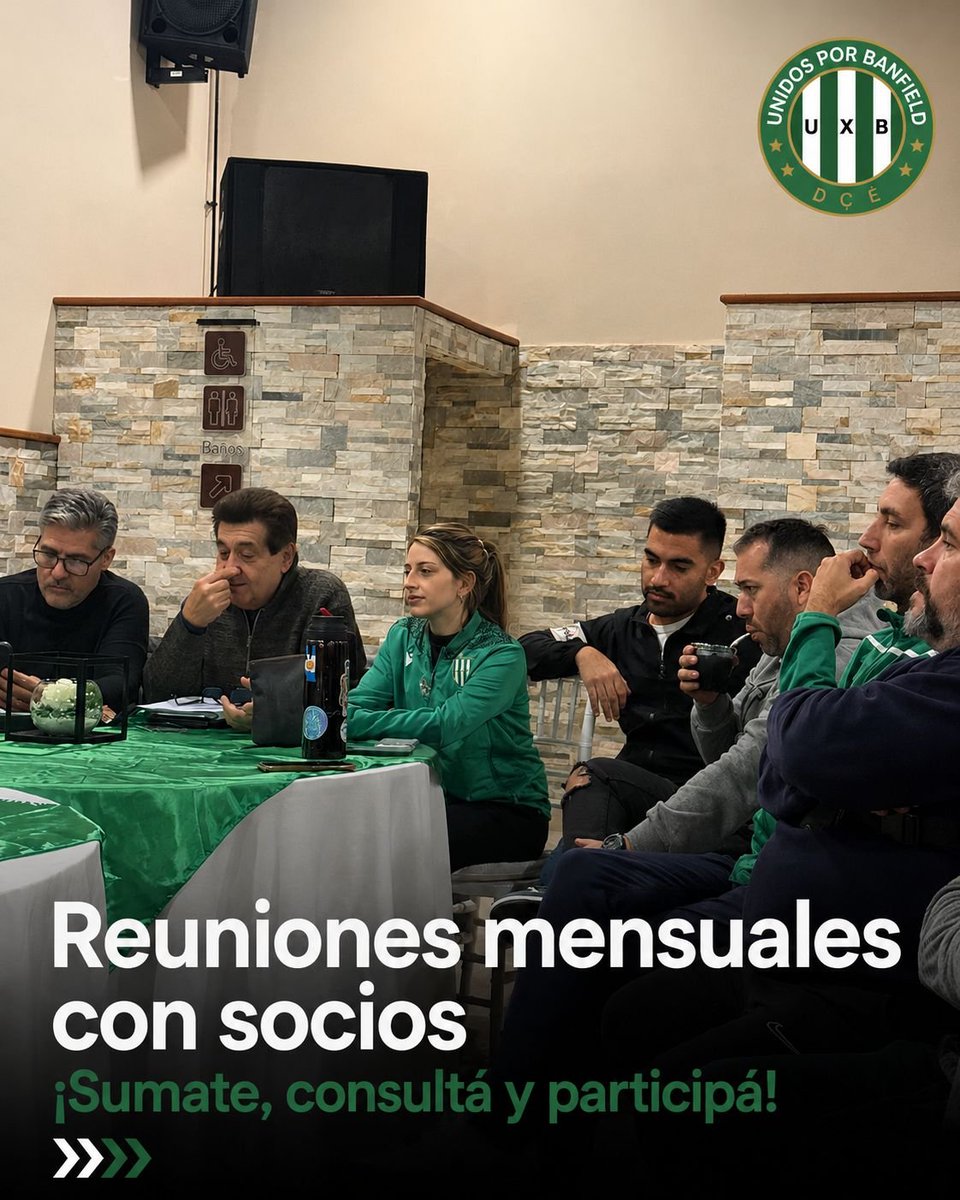 Unidosbanfield's tweet photo. Unidos por Banfield

Este viernes, autoridades de la agrupación, miembros de la comisión directiva del club que pertenecen al espacio UxB y socios varios se reunieron para discutir la actualidad del Club https://t.co/iKZ1DsTuhE