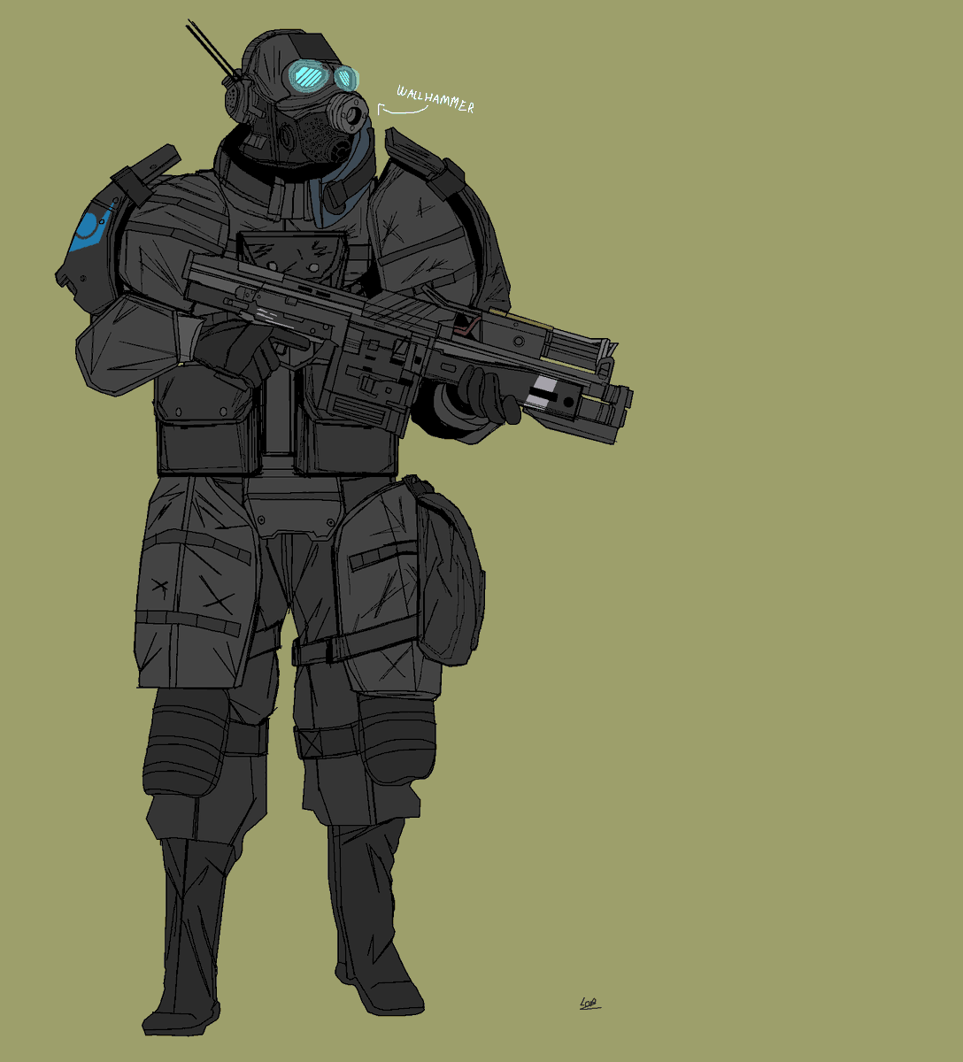 lobberstorm141's tweet photo. [refix]  the Half-Life Alyx Combine Charger Soldier. https://t.co/KJTXrEwFRO