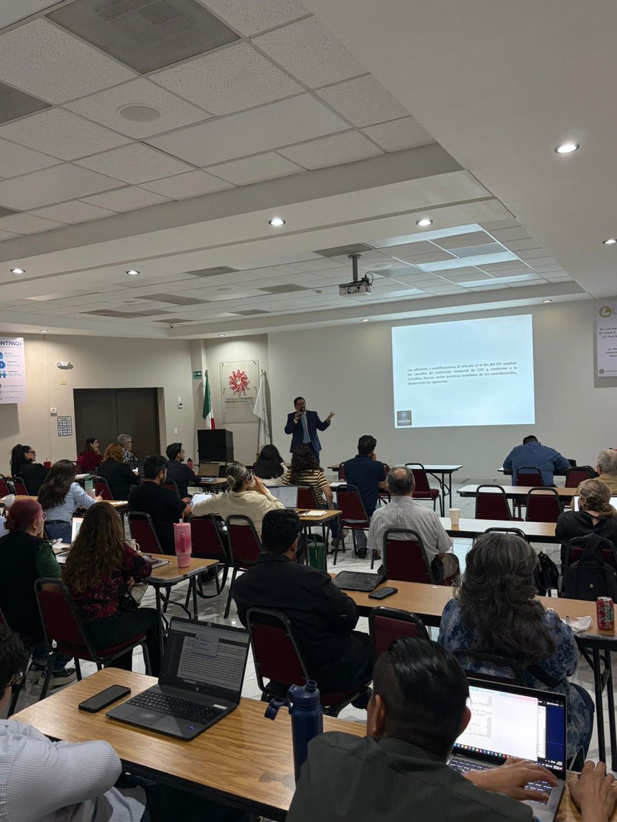 TopicosFiscales's tweet photo. Nuestro Socio Director, @TopicosFiscales, participó como conferencista en el Diplomado de Actualización Fiscal 2026 del @CCPM5

El pasado 14 de mayo, impartió el módulo: “Código Fiscal de la Federación, razón de negocios y esquemas reportables”.

#LegalInnovate #Fiscal #Mexicali https://t.co/JuUkZOtzoi