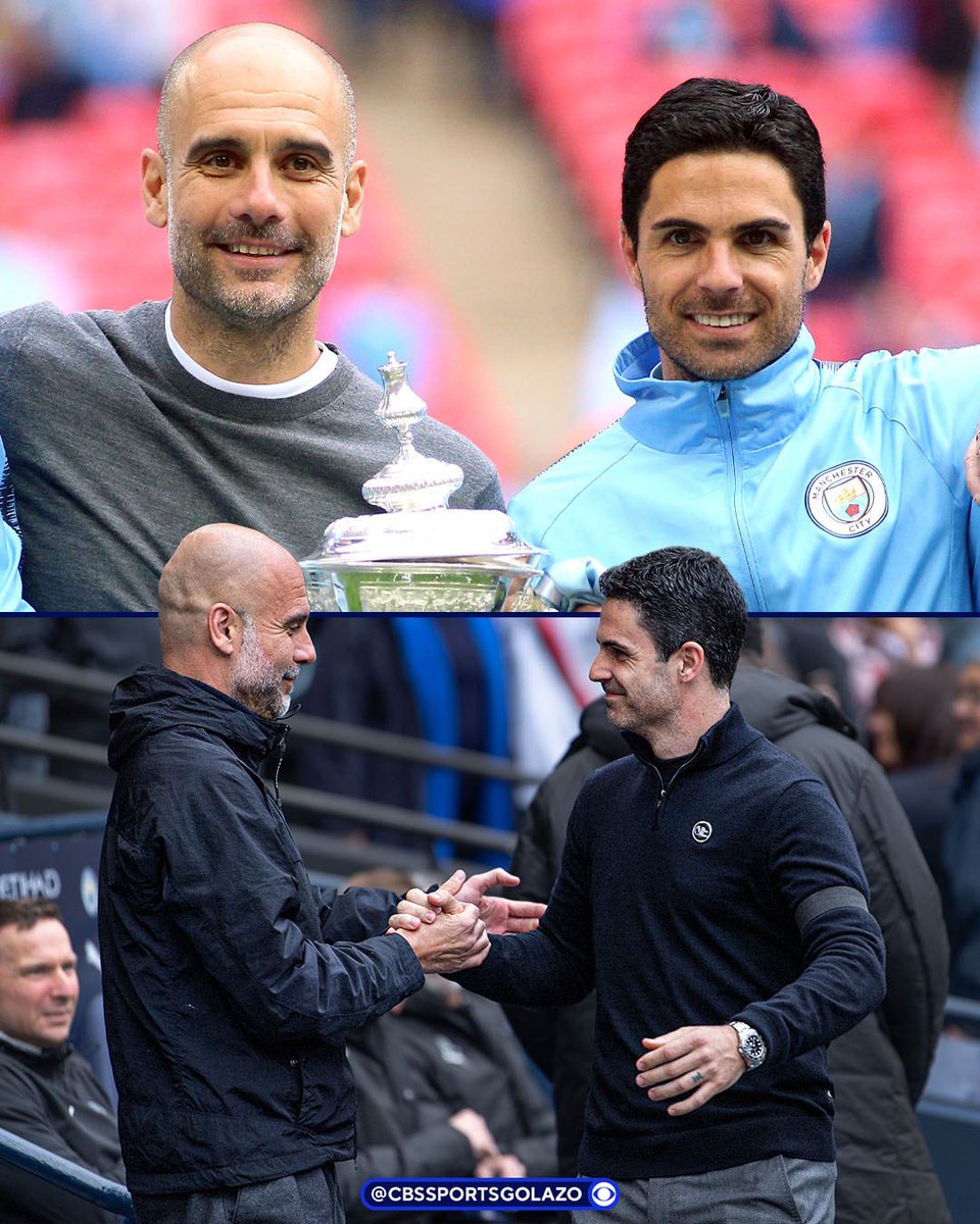 CBSSportsGolazo's tweet photo. Mikel Arteta spent over three years under Pep Guardiola, before going on to beat his Manchester City team and bring Arsenal the Premier League title after 22 years 🏆

The student becomes the master ❤️ https://t.co/G5ToMV8rpV