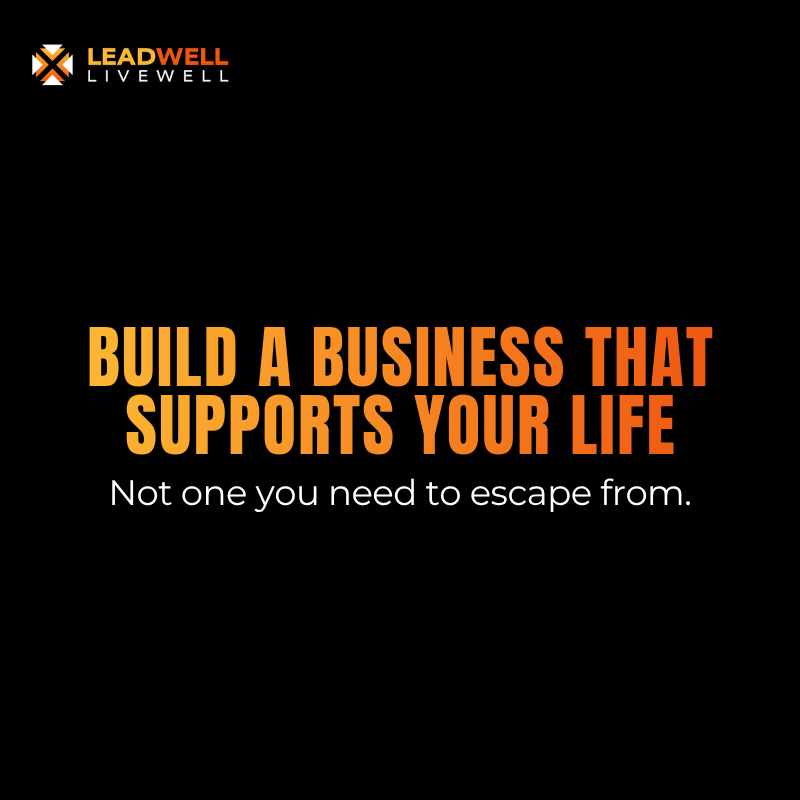 MarkBilton's tweet photo. A business should not take over the life it was meant to support.

Real growth gives you more room to be present, lead well, and live with purpose.

#leadership #businessgrowth #leadwelllivewell https://t.co/1UVyKhH72s
