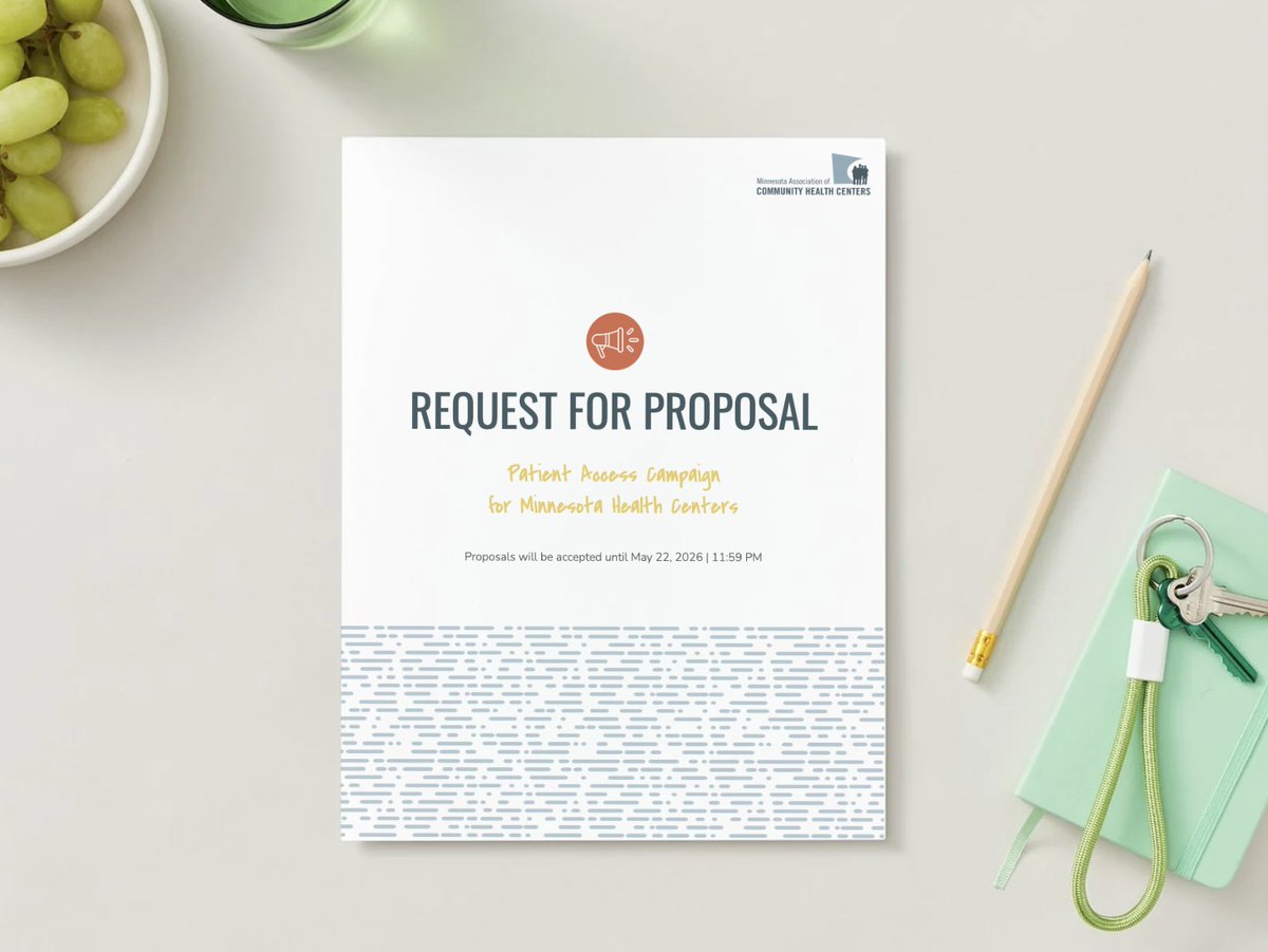 MNACHC's tweet photo. MNACHC is seeking proposals from qualified marketing and advertising firms to lead an exciting, state-wide Patient Access Campaign! Help drive meaningful impact and expand access to care. Visit https://t.co/Nv27XSnaUD to learn more! @mnhealthcenters https://t.co/hz2SPbp8CW