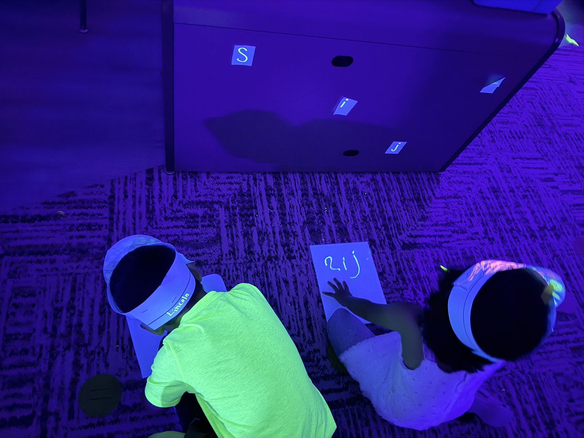 HaileyLewisprek's tweet photo. Glow Day was a blast! We did a letter hunt, graphed our glow bracelets, and conducted a science experiment! https://t.co/TNVFgp68N8