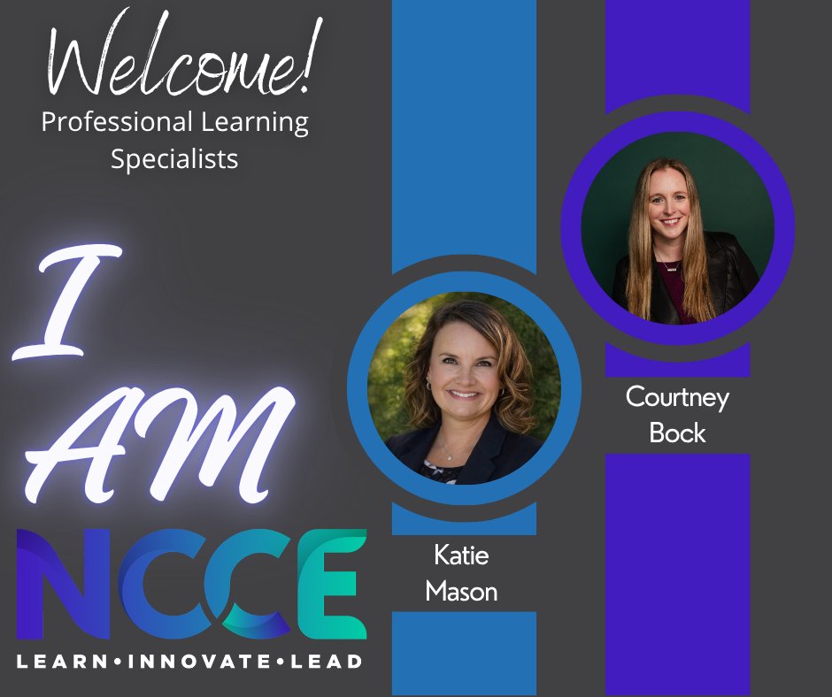 NCCE_EdTech's tweet photo. Welcome to NCCE's Professional Learning Team, Katie &amp; Courtney! Professional Learning is one of our main pillars, and our amazing learning specialists are the backbone of our mission and vision!

Learn more about opportunities at: https://t.co/P72jfkDrU4 https://t.co/DM8LVGBvgj