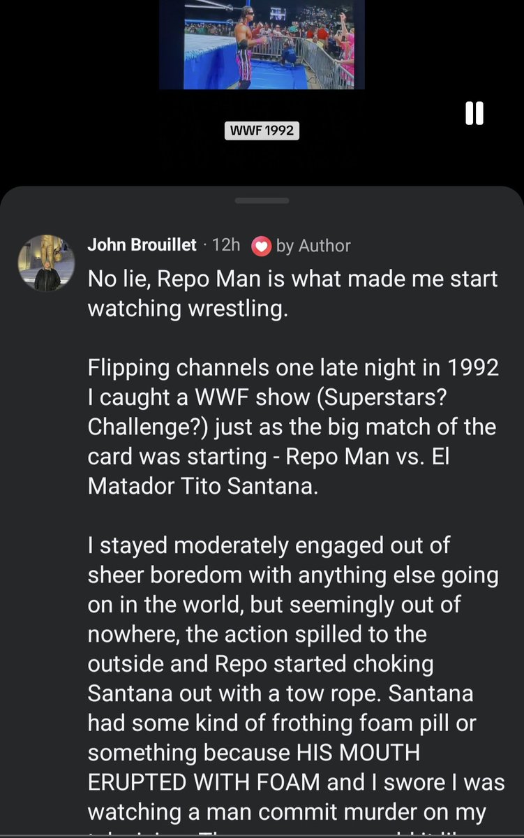 TonyLew1982's tweet photo. @bryanalvarez There is at least one person who became a wrestling fan because of the Repo Man 😬 https://t.co/Tf2L2HxtBN