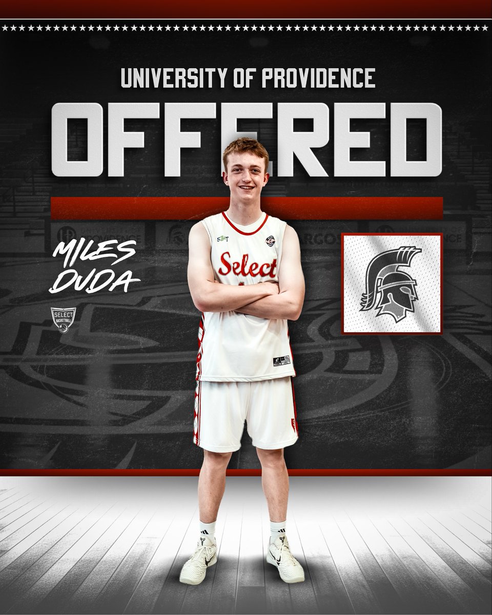 SelectHoopsUSA's tweet photo. Congratulations to Miles Duda for receiving an offer from University of Providence! https://t.co/8NeQLMasYo