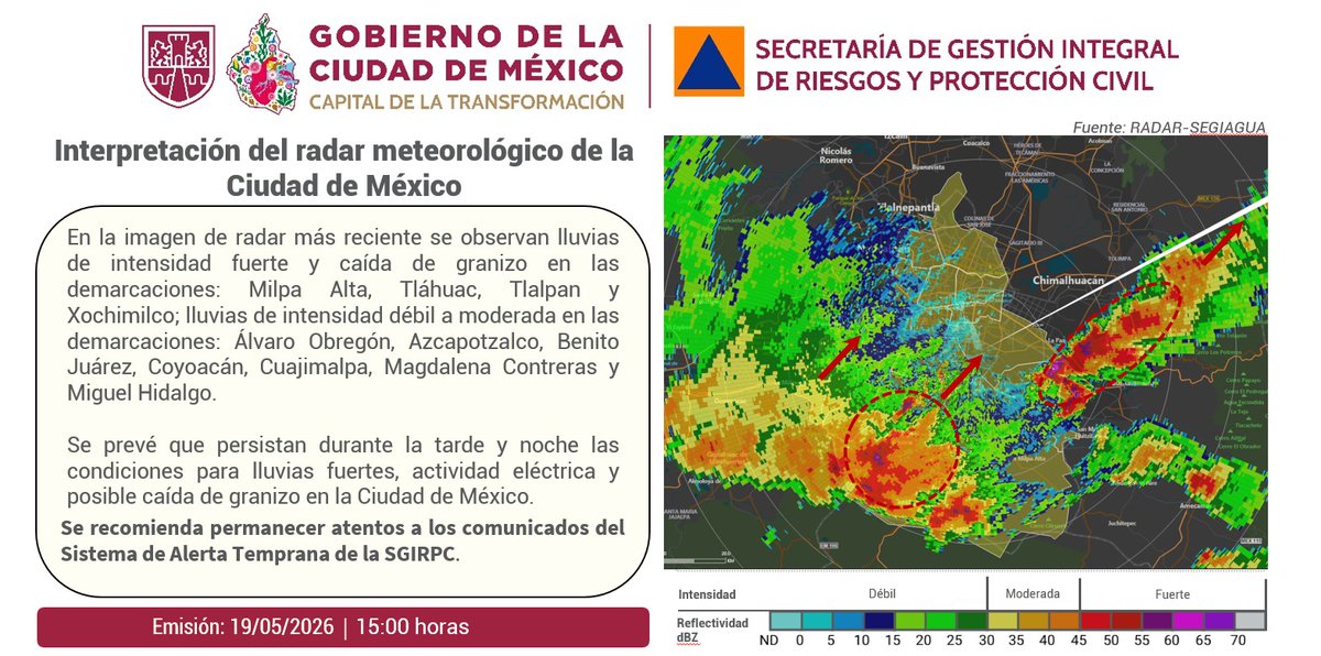 Secretaría de Gestión Integral de Riesgos y PC tweet media