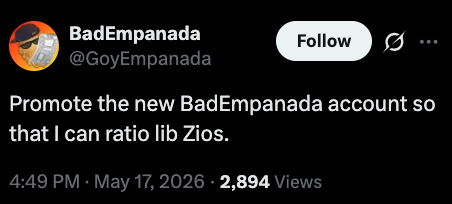 fullslack_'s tweet photo. He genuinely thinks "rationing lib Zios" online is praxis lmao https://t.co/AtALY3zJ0j