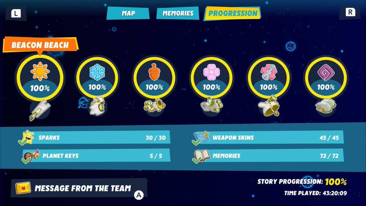 CE_REAL's tweet photo. After 73 hours I finally 100% completed Mario + Rabbids Sparks of Hope and it's DLC! I really loved the puzzles and the strategic battles. It's definitely an upgrade compared to the first game. Absolute recommendation. https://t.co/XPHWBqUV3l