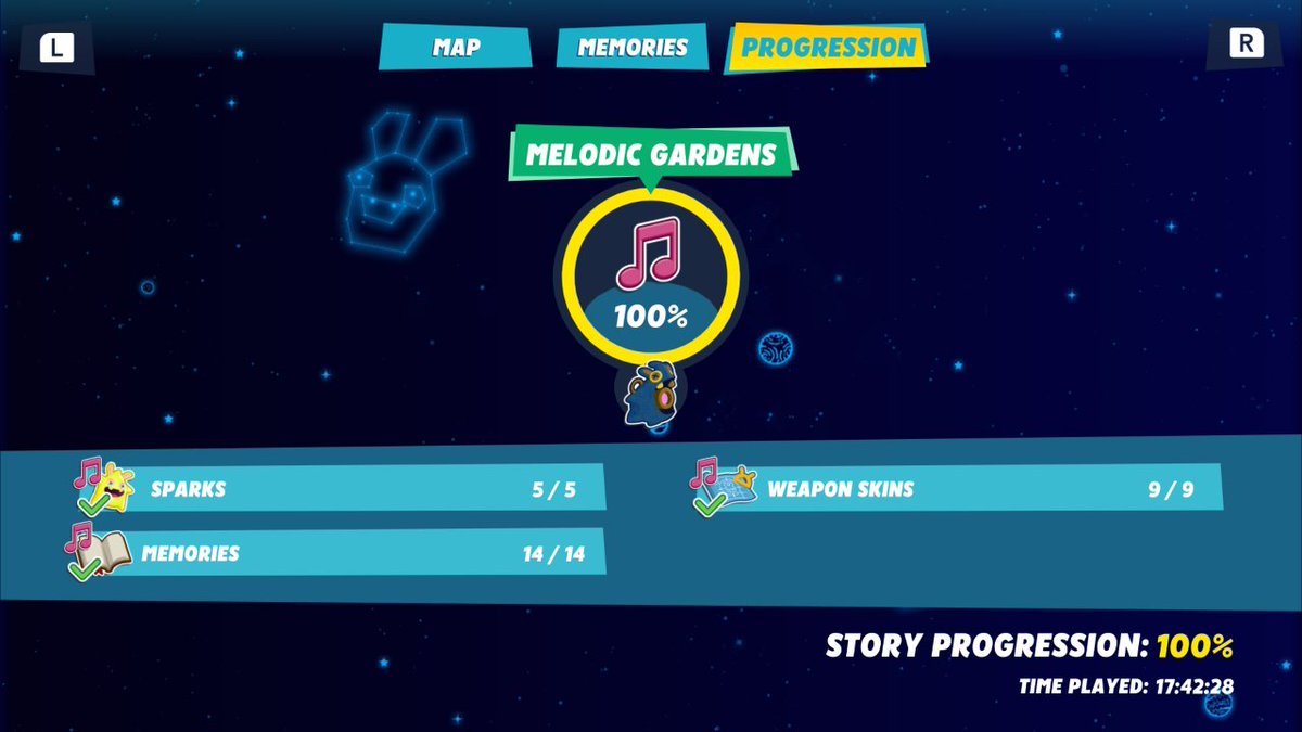 CE_REAL's tweet photo. After 73 hours I finally 100% completed Mario + Rabbids Sparks of Hope and it's DLC! I really loved the puzzles and the strategic battles. It's definitely an upgrade compared to the first game. Absolute recommendation. https://t.co/XPHWBqUV3l