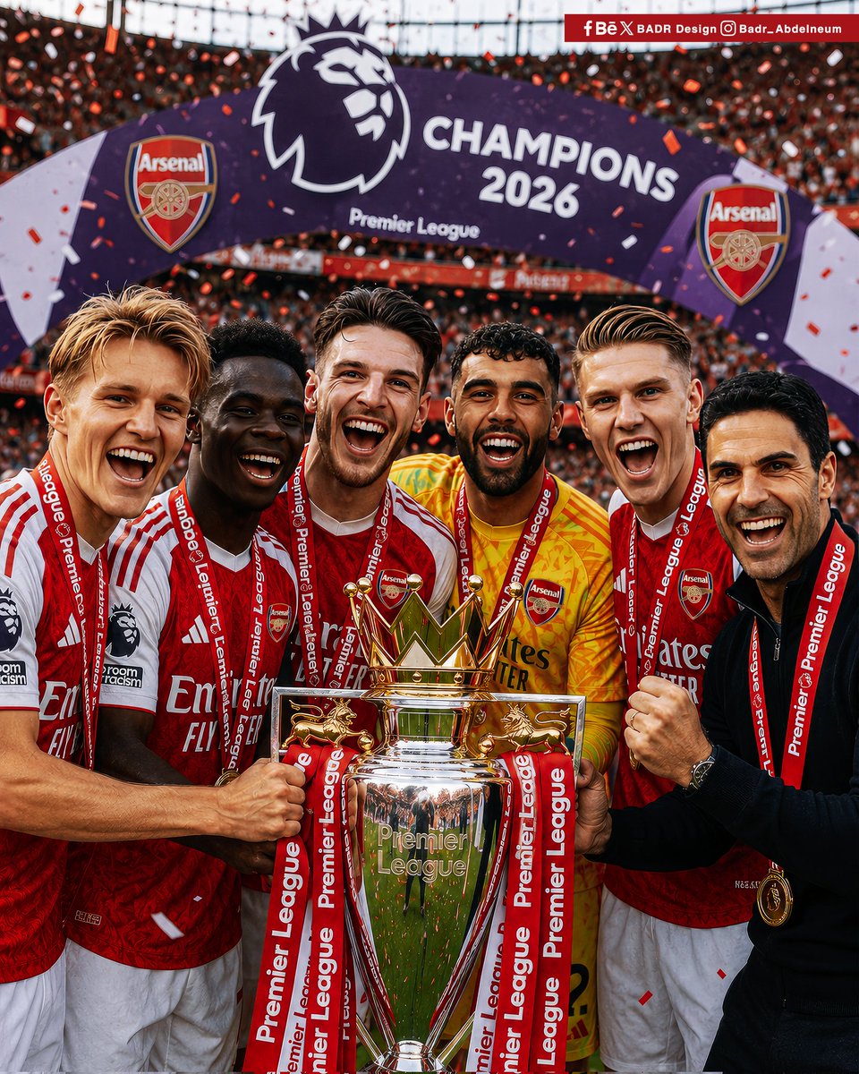 BADRDesign14's tweet photo. - 🎨🖌️ Arsenal " Premier League " Champions . 
#Arsenal #Premier_League #Champions 
@Arsenal @premierleague #Art 
" B   A   D   R   D   e   s   i   g   n " https://t.co/2UYzNQZupI
