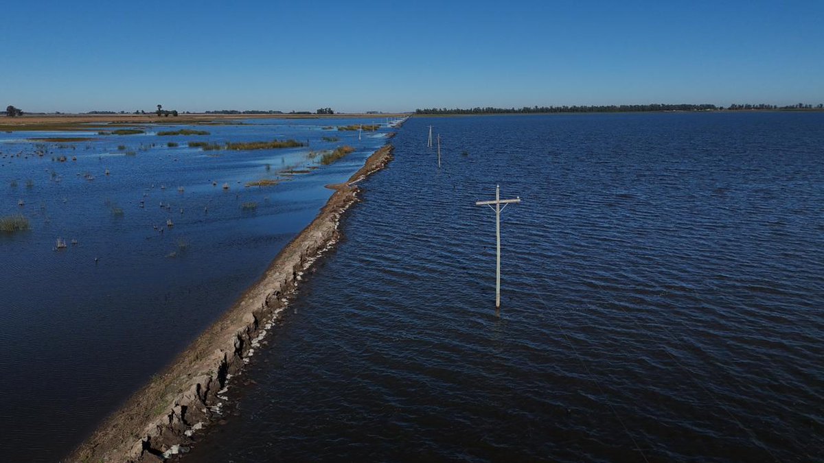 PatriciaG9dj's tweet photo. 14 meses, el canal Mones Cazón tiene las paredes rotas y drena toda el agua por los campos y calles llevándose todo a su paso.
Ministro @gkatopodis le explicamos en persona, nos dió su palabra y solo nos mandaron una retroexcavadora rota para que la arreglemos los productores. https://t.co/pFxysuJSED
