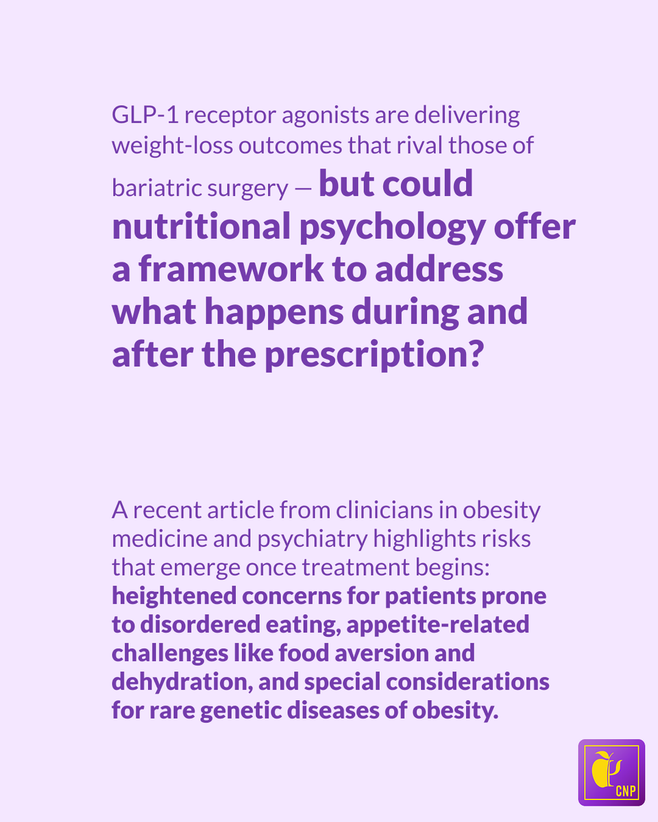 nutripsy's tweet photo. 💉Towards the behavioral and perceptual dimensions of GLP-1s: The psychological skills needed to support sustainable change

Safe, sustainable care requires more than a prescription. CNP is keeping track.

Read the study’s CNP Summary: https://t.co/nMBsJ5jL7N https://t.co/SXxw8rXIsP