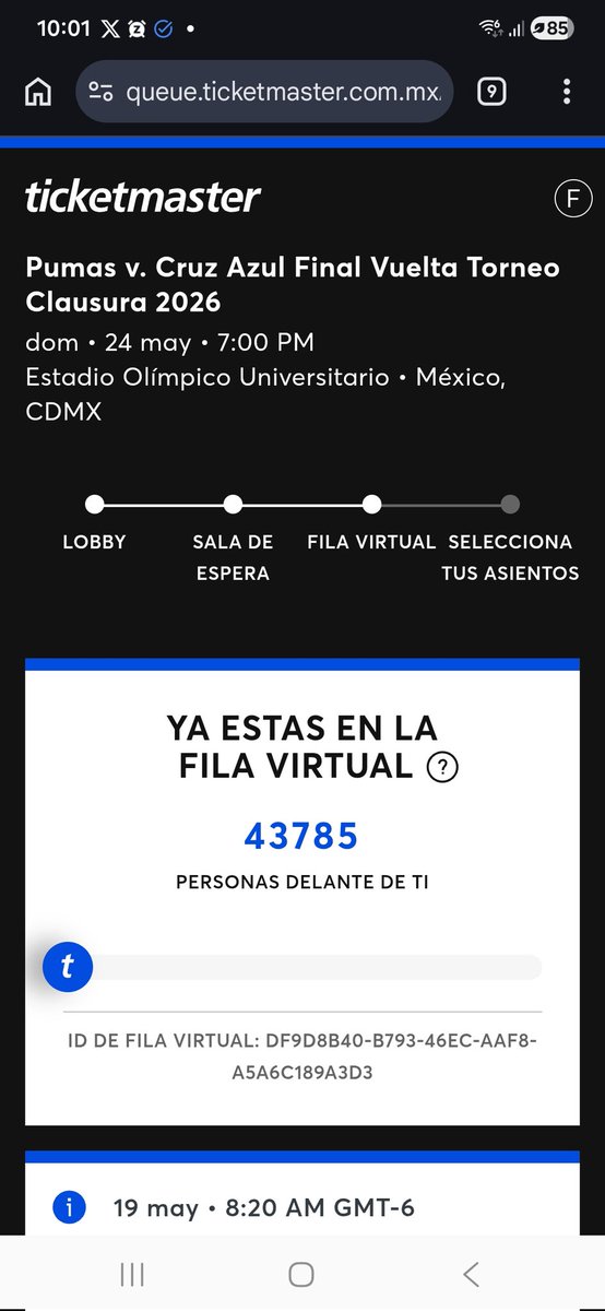 terra4mex's tweet photo. Tuve mucha fe y despues de muchas horas por fin se logró.
#pumasdemivida #vamosunam #goya 
@Ticketmaster_Me @BancaMifel https://t.co/6r1hpz0MTA