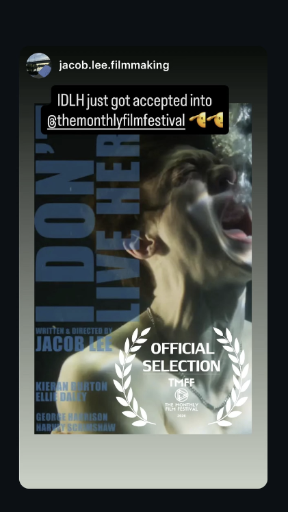 davronthinker's tweet photo. I Don't Live Here was accepted at international film festivals💚
📷: kieranburton_ via ig stories https://t.co/8xHFfubdyo