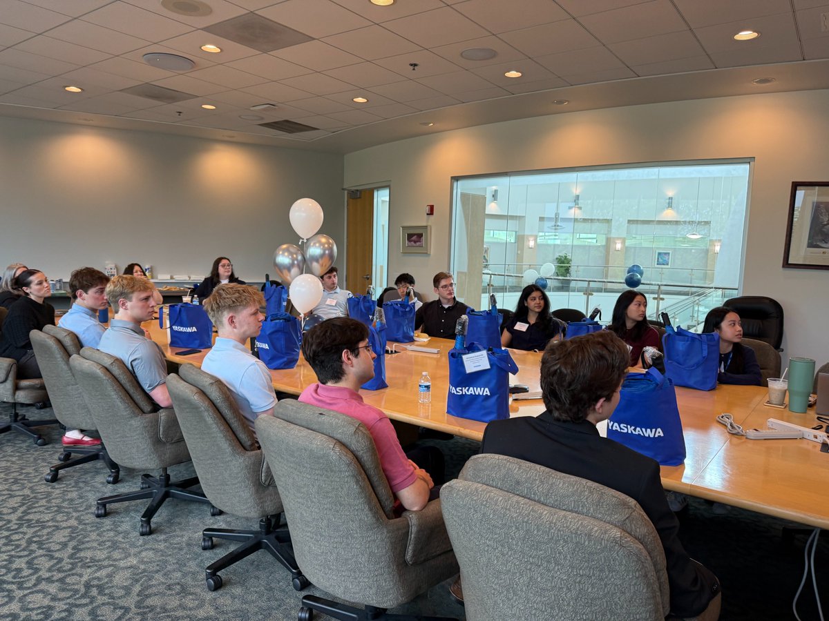 YASKAWA's tweet photo. 👏The future of automation starts with investing in people. This week, we welcomed our first group of 2026 interns &amp; co-ops to Yaskawa.

Students from 11 colleges toured HQ, connected with mentors &amp; leaders, and heard from our CEO, Mike Knapek.

Welcome to #Yaskawa! #Internships https://t.co/LSa6tqU4rV