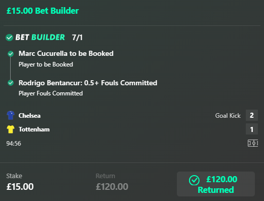 EmilyTaylorTips's tweet photo. WHAT A NIGHT! 😍

Cole Palmer 14/1🟨✅
Cole Palmer 11/1🟨✅
Cole Palmer 6/1🟨✅
Cole Palmer 15/4🟨✅
Cucurella 9/1 IN PLAY 🟨✅
Cucurella 10/3 IN PLAY 🟨✅
Cucurella and Bentancur foul 7/1 IN PLAY🟨✅

To celebrate I'll give £100 to one person who ♥️ this post AND my 2 previous posts!

Should I post Europa League cards and in plays?🏆