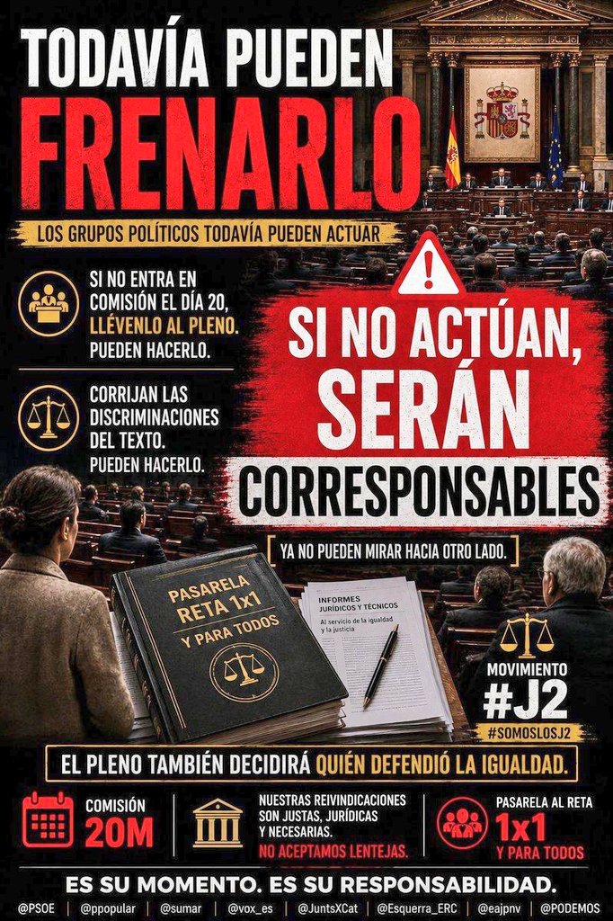 Alopez_Letrado's tweet photo. Mañana, sostengan las enmiendas, que se voten y, si no se incorporan al Dictamen, súbanlas al Pleno. ¿Quién va a votar en contra de cuestiones justas y dignas?
Pueden hacerlo. No sean cómplices, por omisión, de un texto infame. Cc. 1/2 https://t.co/wk3DstoZCf