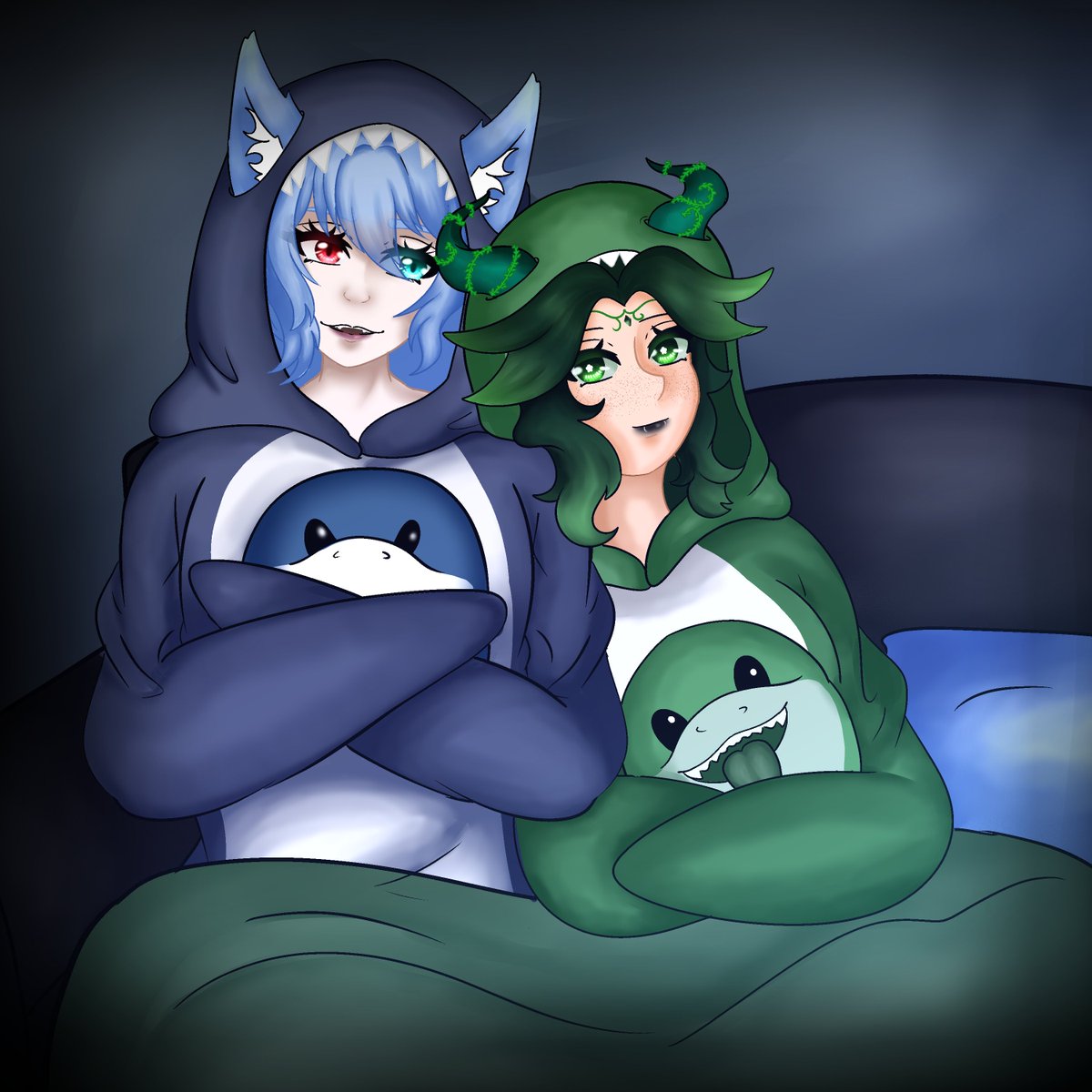 codex_angel's tweet photo. C ♡mmissi ♡n for @Luka_Honey 🥰
What's a date night with your hubby body pillows in the background?

#vtuber #envtuber #digitalartist https://t.co/WjXSr1P2wt