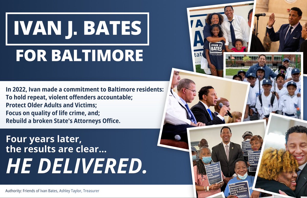 Ivan Bates - Baltimore City State's Attorney tweet media