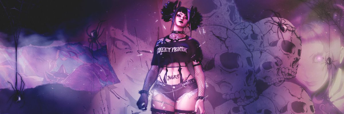 Jueksy's tweet photo. Juri Twitter Banner i made myself! what do you guys think. #sf6 #juri #Buffjuri https://t.co/CA7dM47DSN