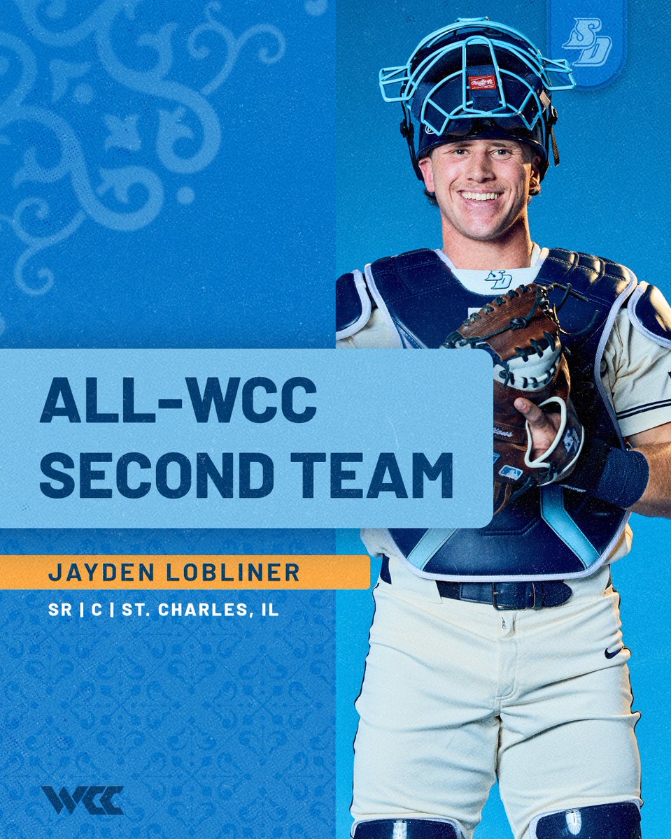 USDbaseball's tweet photo. Another well-deserved honor for the top catcher in the WCC.

@jayden_lobliner | #GoToreros https://t.co/07rJQWVgnG