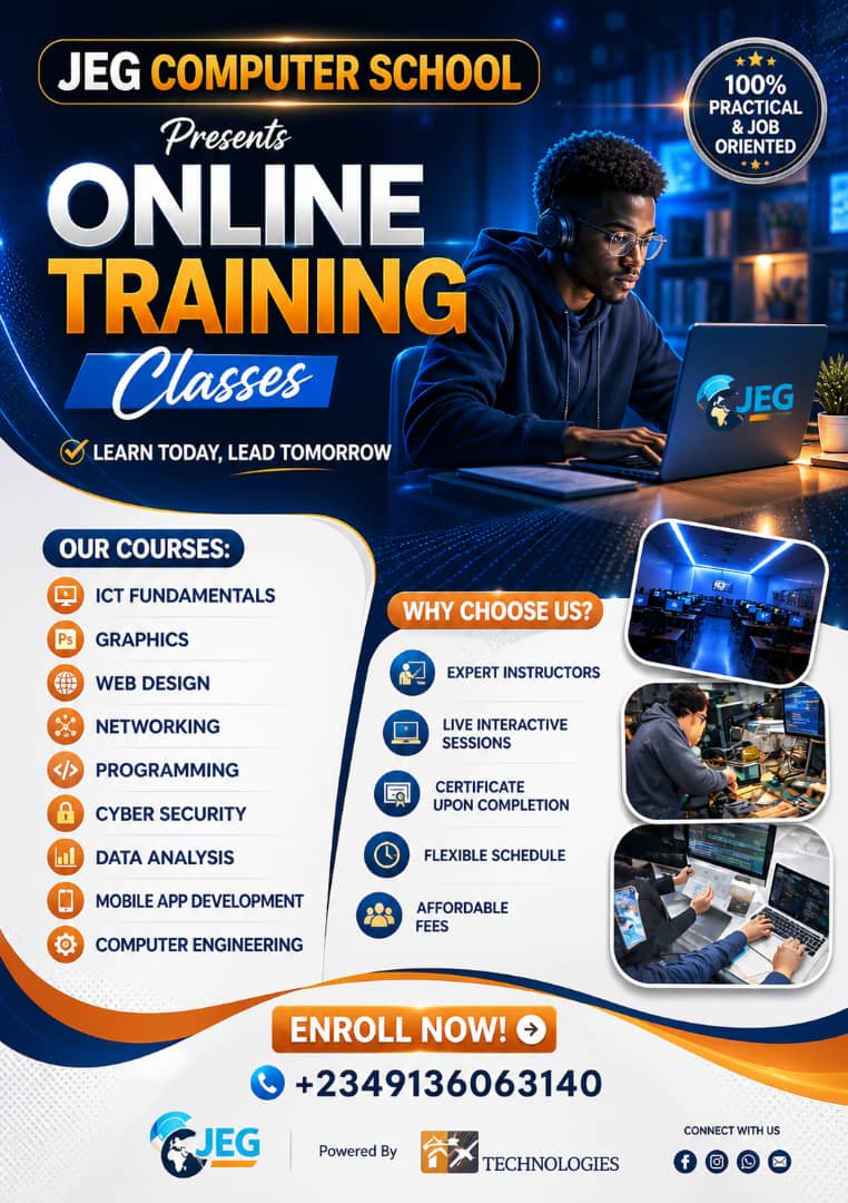 engrjonisco's tweet photo. Interested? chat up or call the number to book a slot.
+2349136063140

#ICT
#Tech 
#CodingAndRobotics
#ComputerTraining https://t.co/pSeTH8Qags
