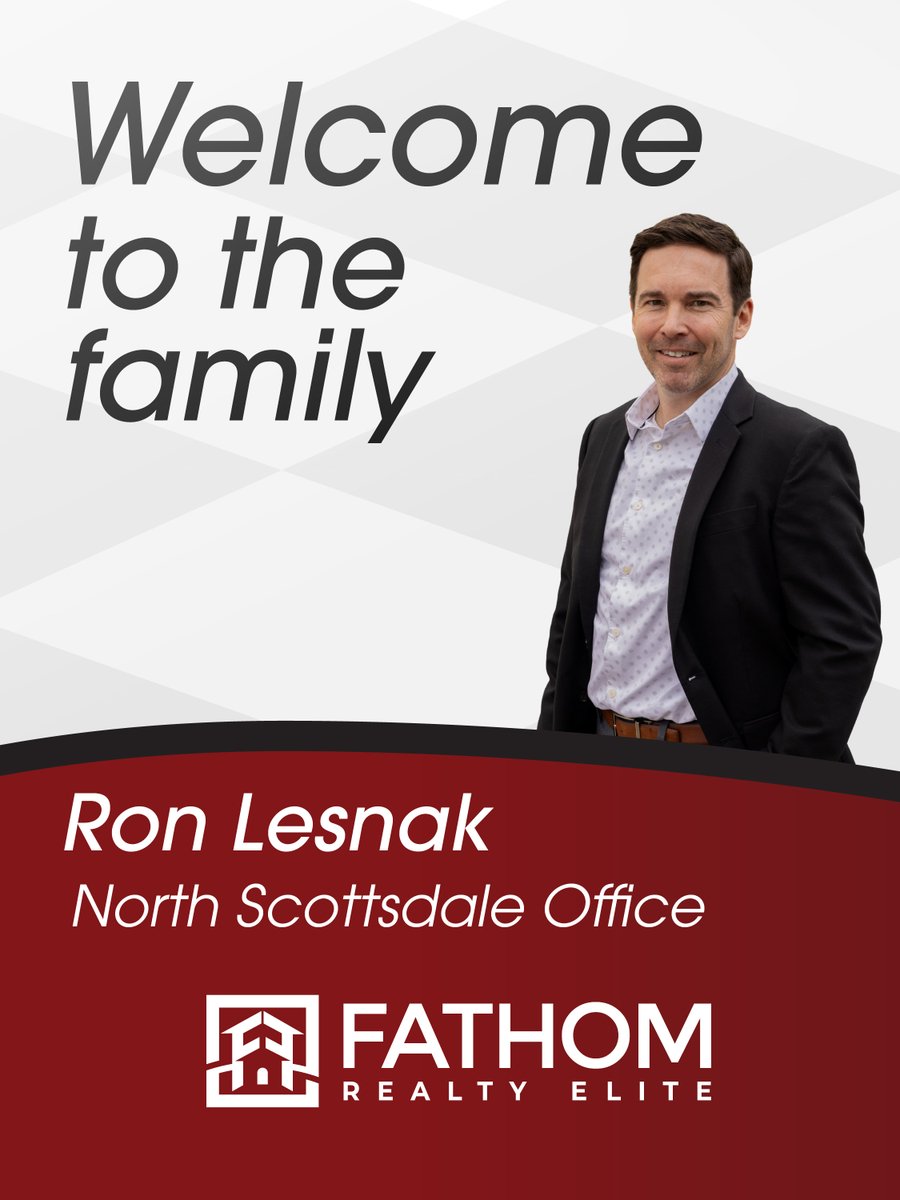 fathomelite's tweet photo. Please join us in welcoming Ron Lesnak to his new home at Fathom Realty Elite! We’re glad you're here Ron! https://t.co/5w5Kq1KIfE