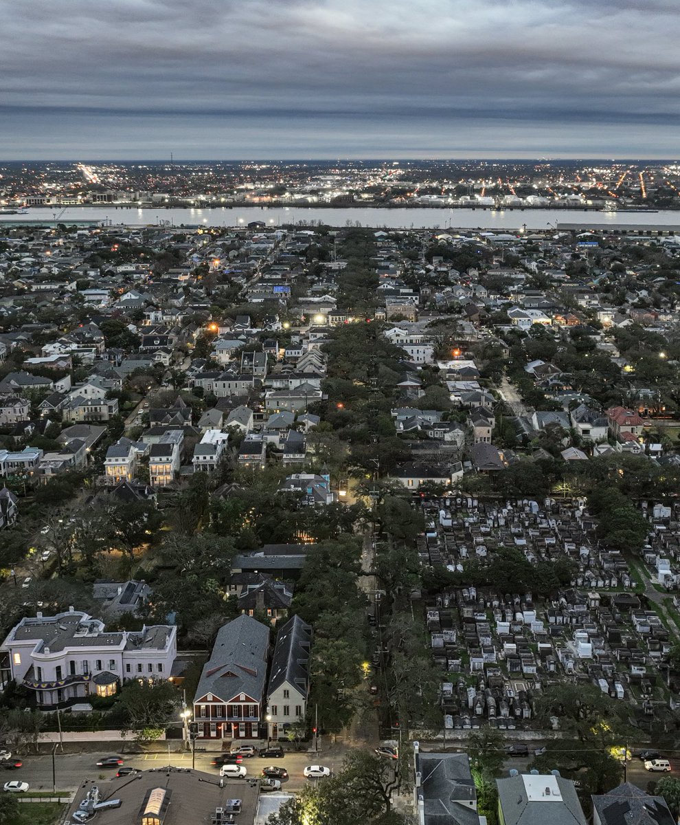 marcorasi1960's tweet photo. A line of live oaks cutting through the Garden District, Washington Avenue, New Orleans https://t.co/0CNFFAzk2m