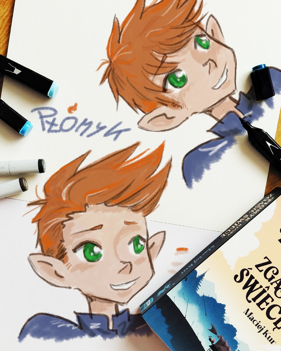 AMVanitachi's tweet photo. „Płomyk, który zgasił świecę” od Maćka Rura i SQN. Recenzja i proces powstawania fanartów tu: https://t.co/encea07YLv 😇 https://t.co/ZH4scyBhLs