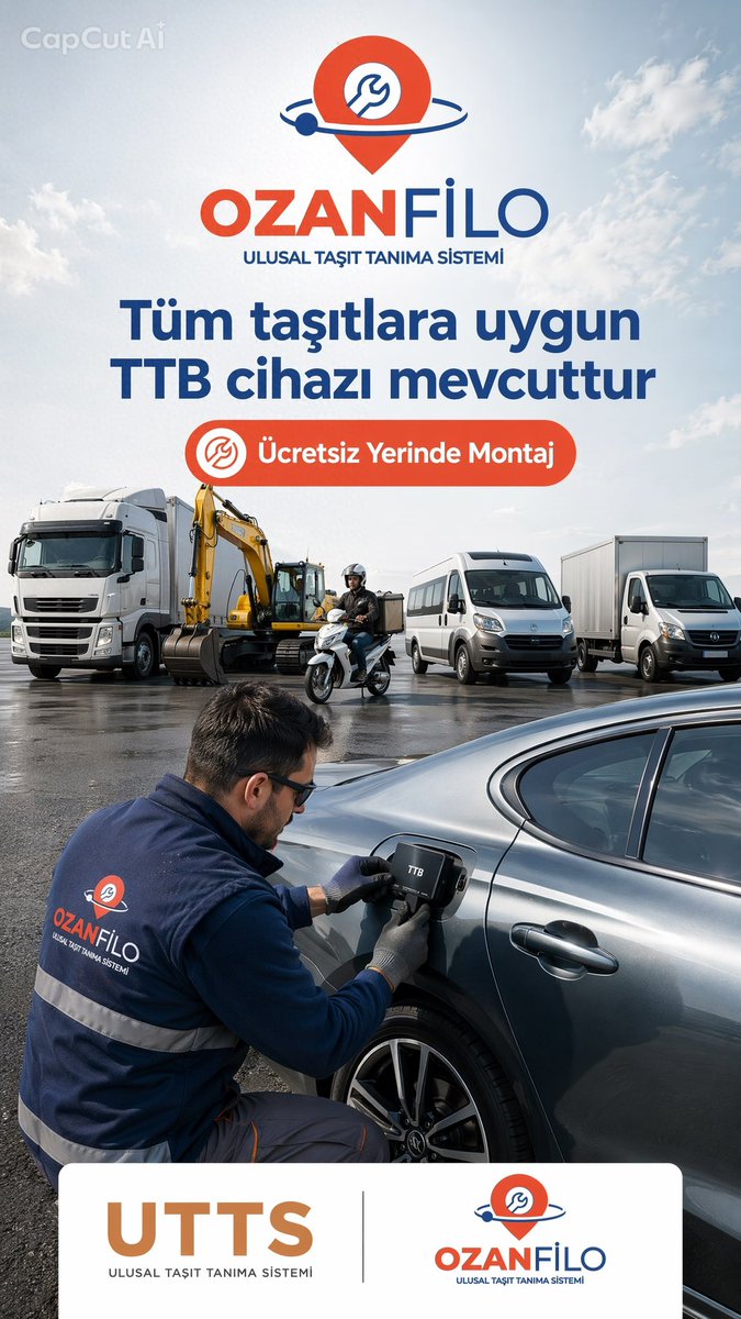 UttsBursa's tweet photo. 🔶Ulusal Taşıt Tanıma Sistemi (UTTS)

🔶Sorunlu ve yanlış Montajlara anında Ozan Filoda Ücretsiz Yerinde Çözüm ve Montaj

🔶Ücretsiz UTTS Kayıt ve Başvuru

🔶Her türlü Araçlara Uygun Halka ve Etiket tipi TTB Montaj Hizmeti

🌐 https://t.co/EoS13HFJXk

📞0533 191 24 26

#utts https://t.co/1pamEYpRzU