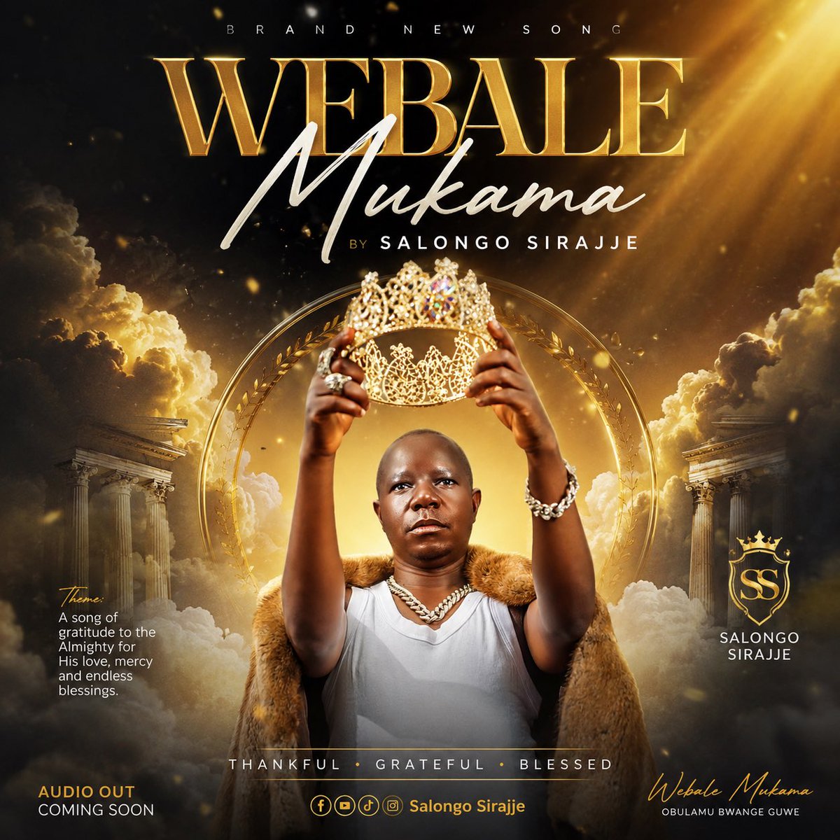 SalongoSiraje's tweet photo. WEBALE MUKAMA” 🙏🏾 A powerful song of thanksgiving, grace, and testimony by Salongo Sirajje 🎶🔥
No matter the struggles, God has remained faithful. This song is a reminder to thank Mukama for every blessing, every victory, and every new day. ❤️🙌🏾
🎧 Coming Soon 📍 Share • https://t.co/nknvP6n6vu