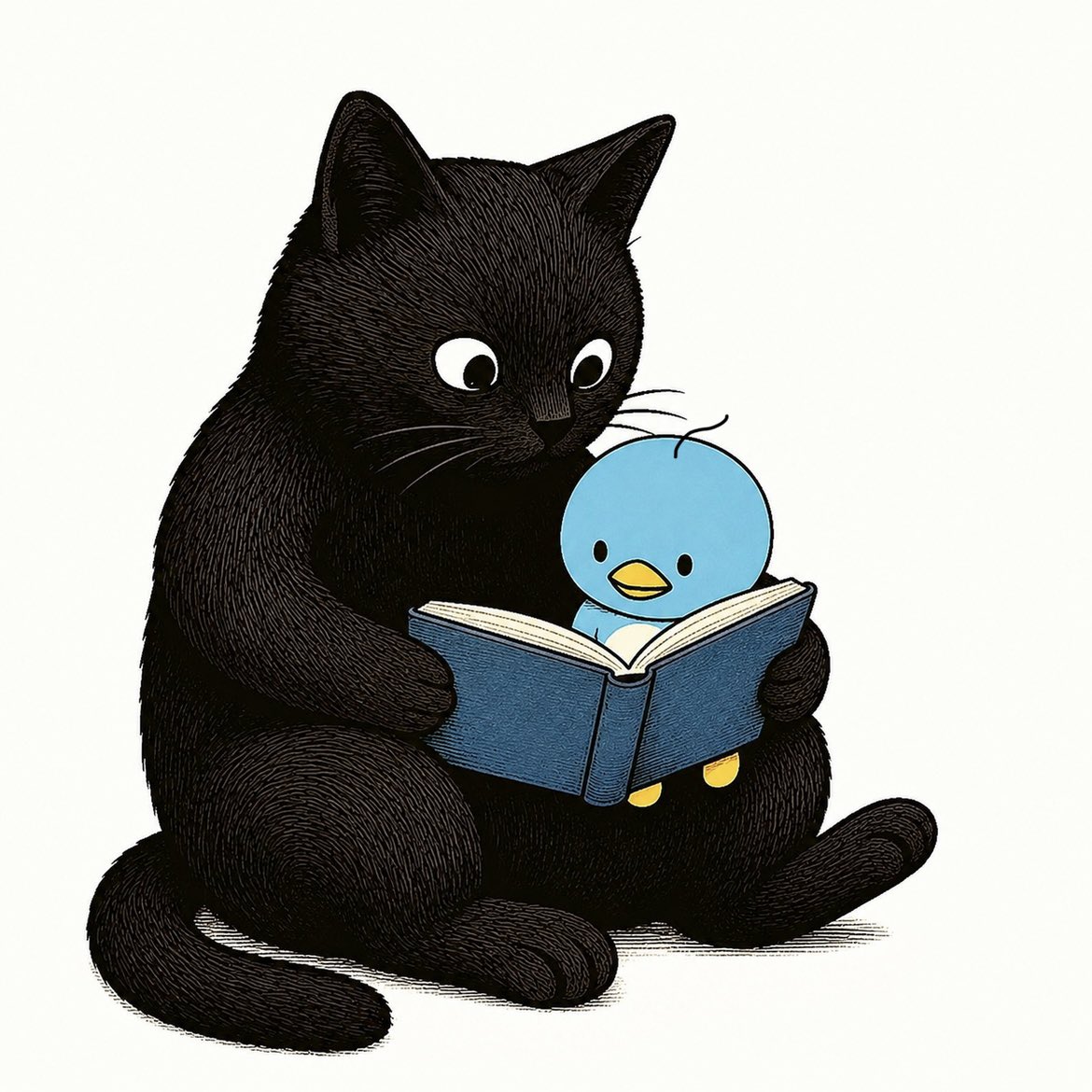 penchans2025's tweet photo. おはようございます。久しぶりのポスト🐧
#イラスト #猫 #ぺんちゃん https://t.co/umd934iSvp
