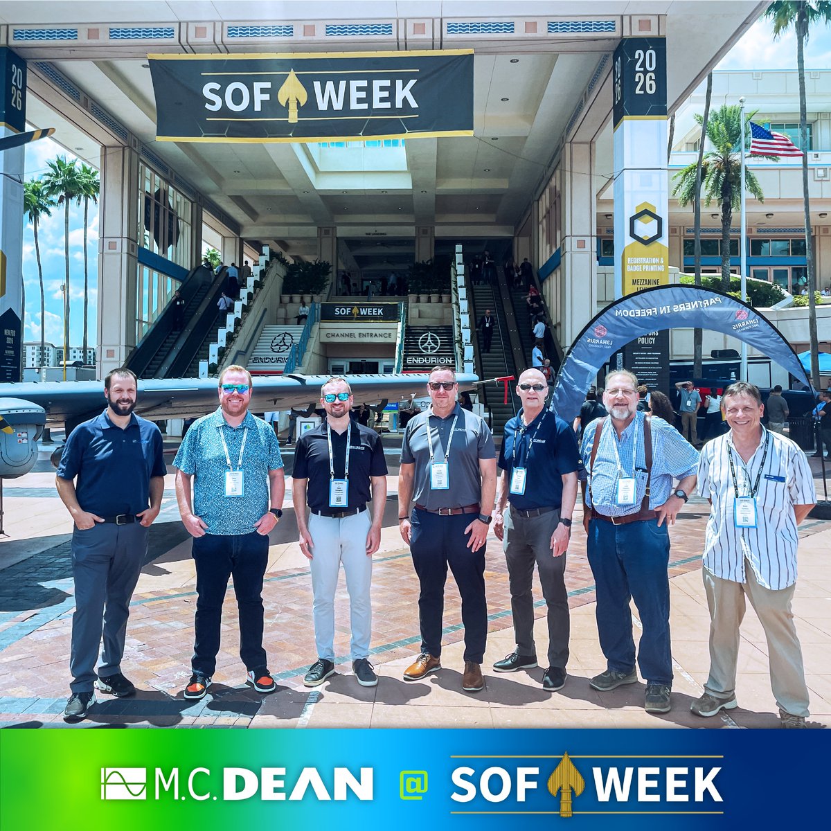 mcdean's tweet photo. M.C. Dean is at #SOFWeek2026 engaging in conversations focused on mission readiness, resilient infrastructure, and integrated systems that can adapt in real time. From forward-deployed infrastructure to secure, AI-enabled technologies, the focus remains on supporting SOCOM with reliable capabilities that strengthen operational effectiveness in complex environments with our people and the mission always at the center.