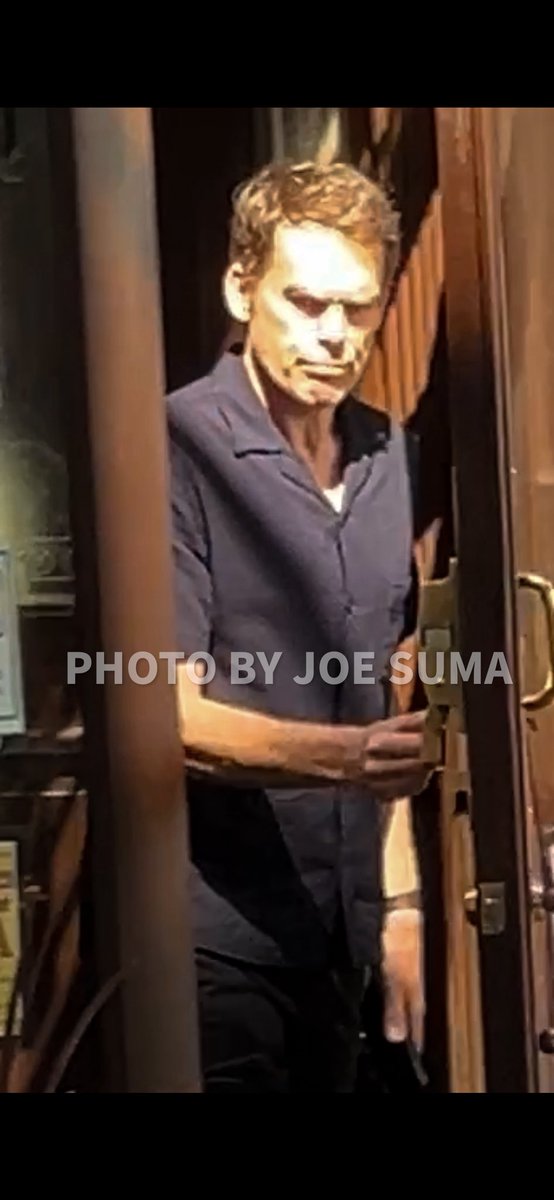 TweetJoeSuma's tweet photo. Michael C. Hall filming Dexter Resurrection in NYC this afternoon!  Desmond Harrington was there too! #dexter https://t.co/OrFT0M3NL7