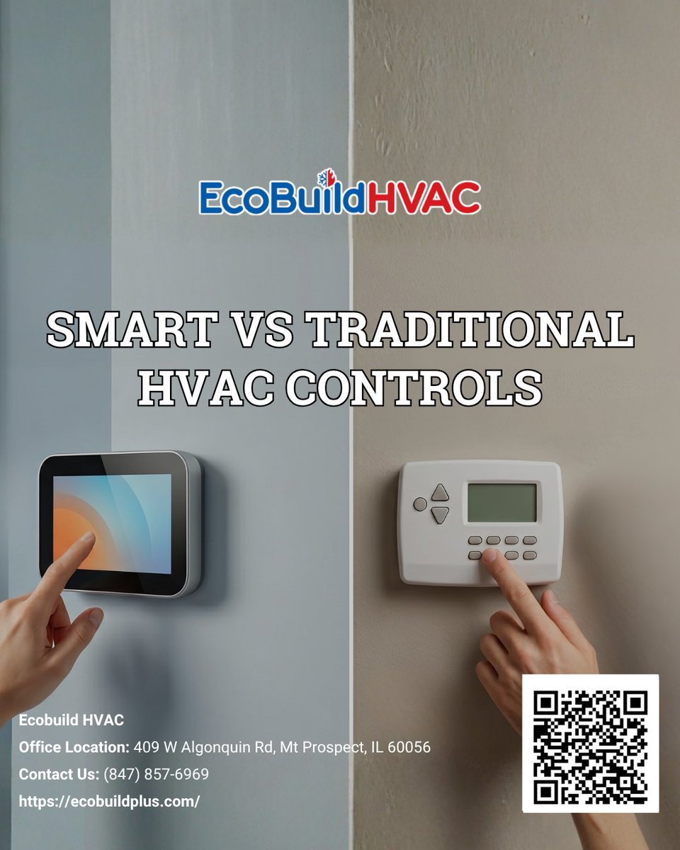 ecobuildhvac's tweet photo. Are you ready to upgrade your thermostat, or is a traditional control still the best fit for your home? 🌡️🤔

We break down everything you need to know about HVAC Controls! 

🔗 https://t.co/CiIg1jYWgu

#HVACControls #MtProspectIL https://t.co/ilQJGmRvAh