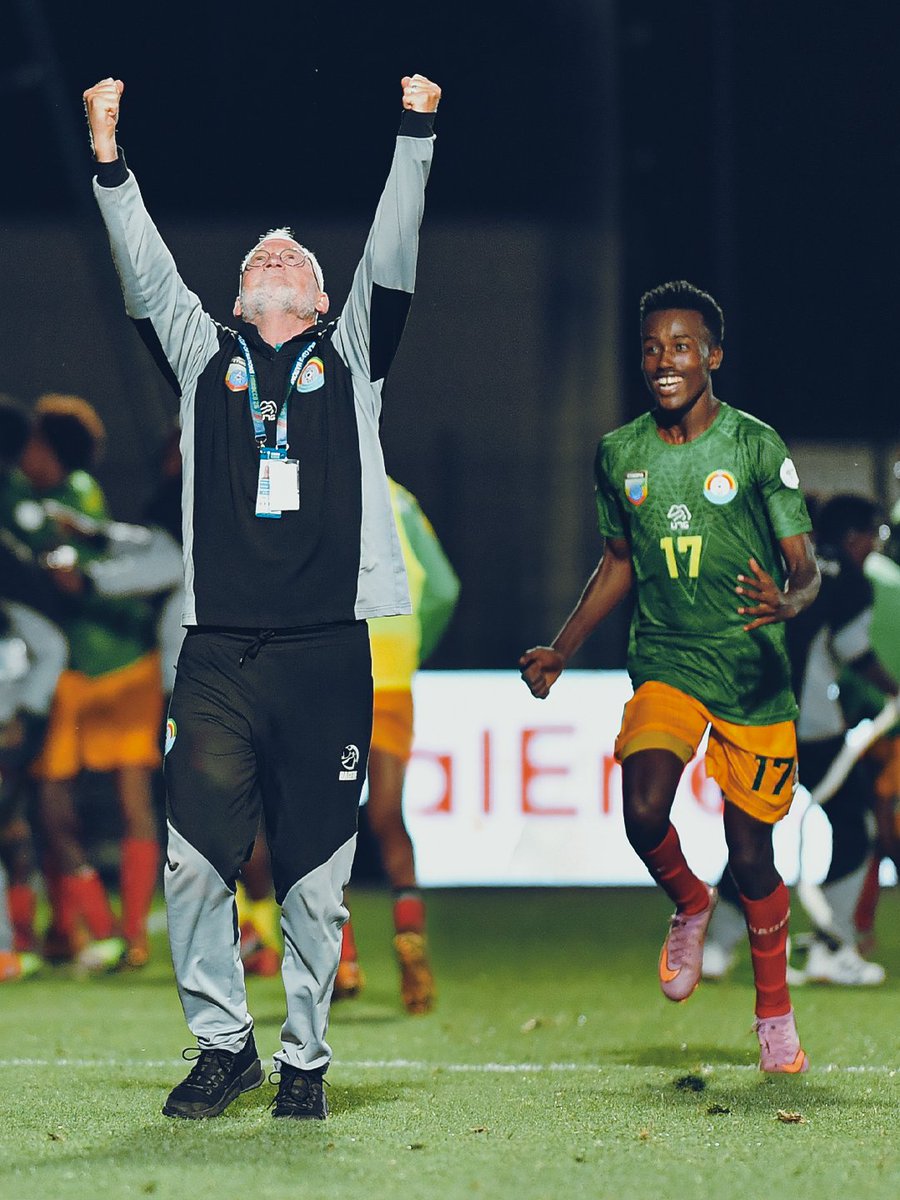 CAF_Online's tweet photo. How it feels knowing there’s still more to play for. 🙌🇪🇹

#TotalEnergiesAFCONU17 https://t.co/wv4I8zWKm5