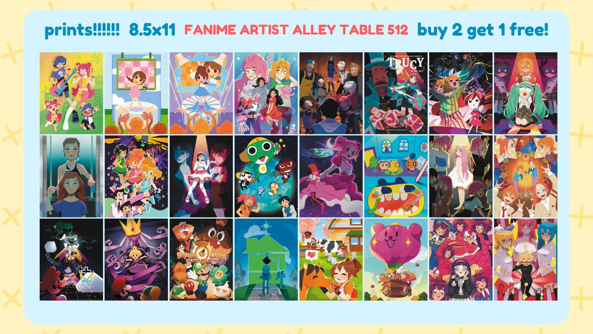 mrstripedpants's tweet photo. Fanime catalog !!! 11! 🎉🎉✨
Bringing new prints and FINALLY no b-grade desk mats!! https://t.co/LY9v71ZObw