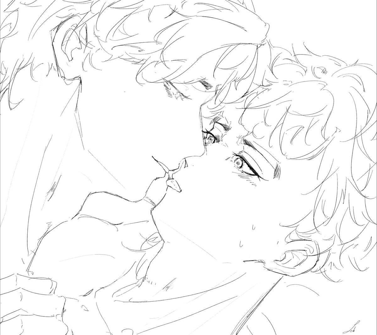 LeihRom's tweet photo. I'll just sketch them, I realized they'd barely have any interaction in my new fanfic

#Krais #Enkrid
#EternallyRegressingKnight https://t.co/sMrHC3rj8O