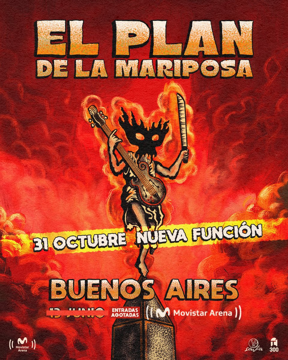 PlandlMariposa's tweet photo. Nueva fecha en el @MovistarArenaAR el 31 de octubre! Entradas disponibles a partir de este viernes 22!!
Gracias por agotar la del 13 de junio❤️‍🔥
Nos vemos pronto para compartir una primera noche inolvidable! Gracias por el aguante de siempre!! Vamoo que falta poco! 
Abrazoooosss https://t.co/jxyUky5h2B